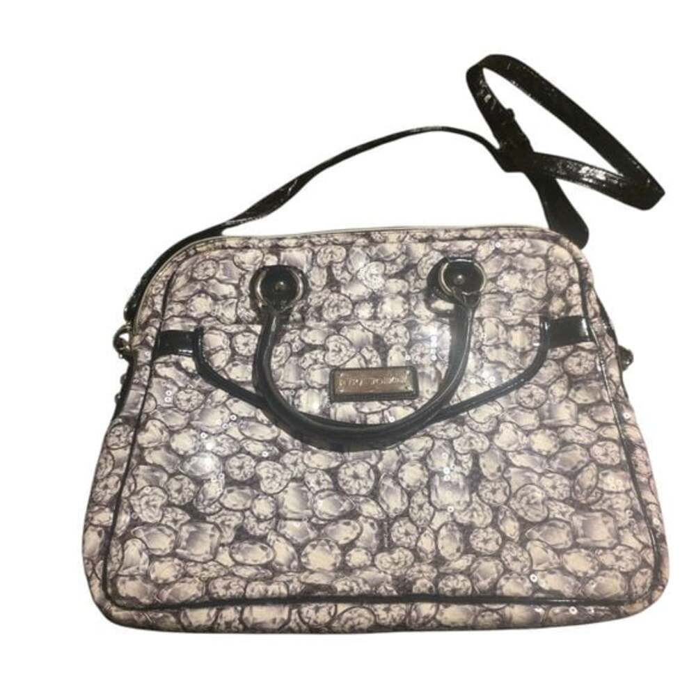 Betsey Johnson Sequin Black and White Women's Bag